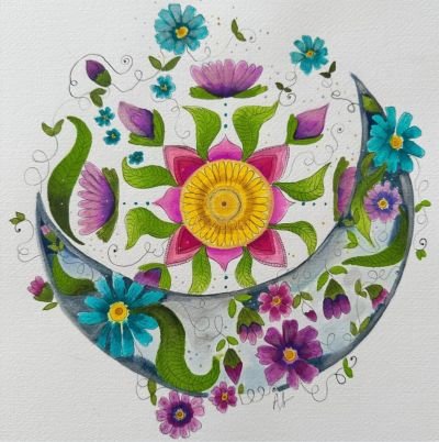 Mandala Chacana dance Flowers