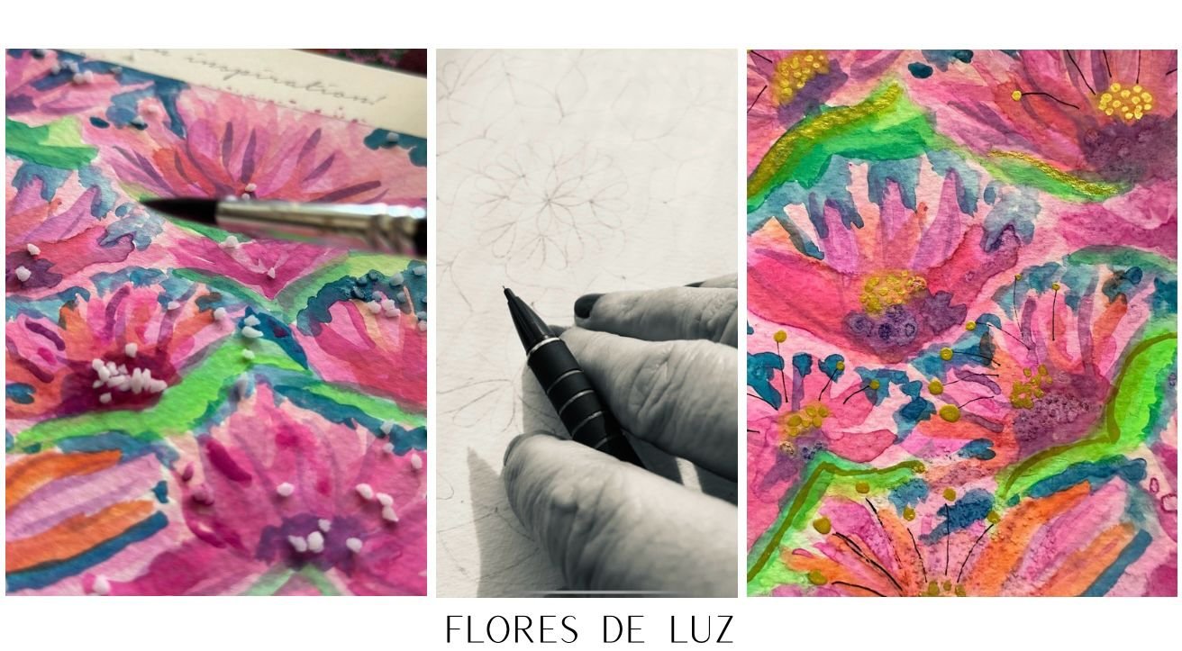 Mãos a pintar com tintas, representando o processo criativo.