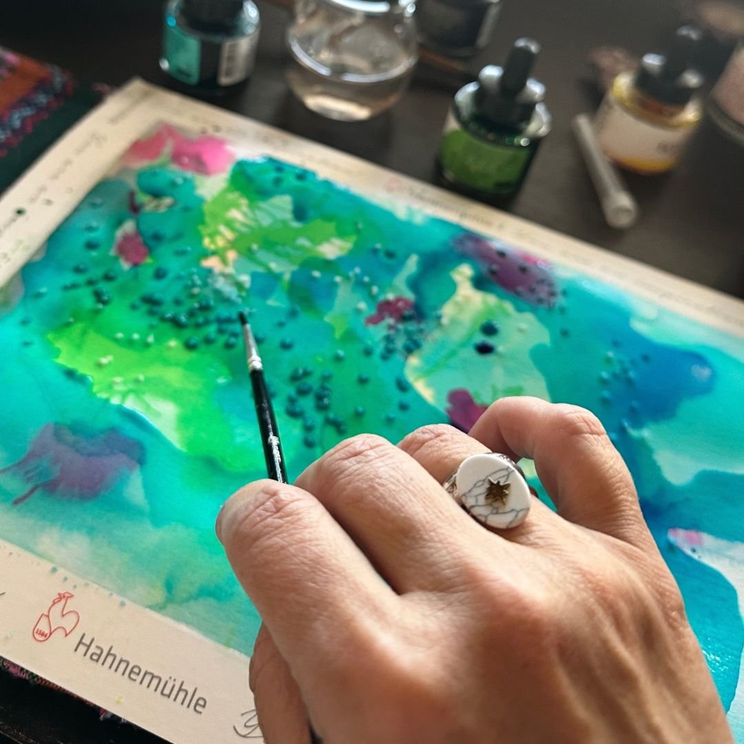 Obra de arte colorida e intuitiva 2