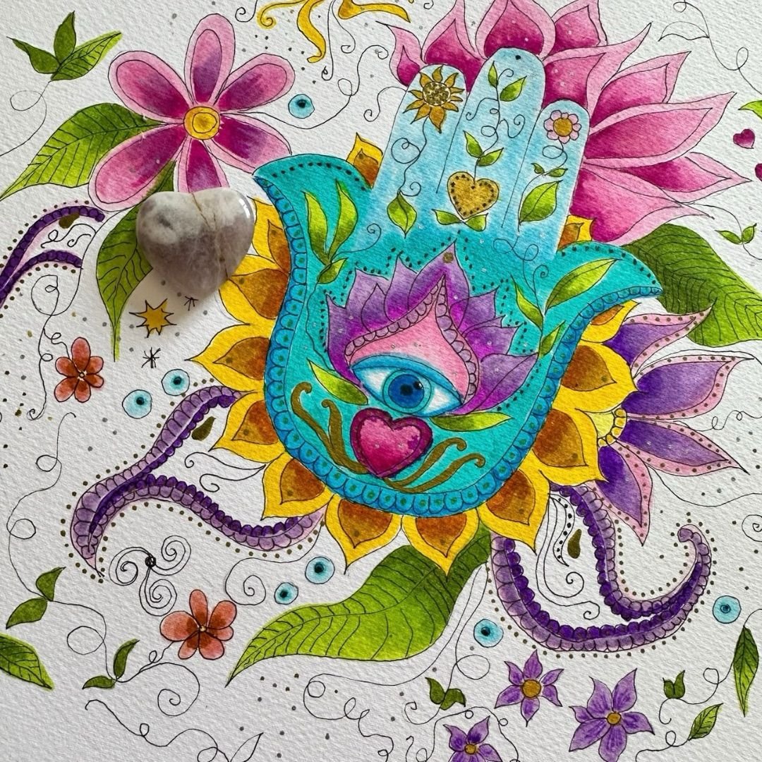 Obra de arte colorida e intuitiva 4